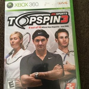 TOPSPIN 3 FOR XBOX 360